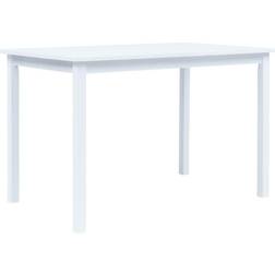 vidaXL Solid Rubber Wood Matbord 71x114cm