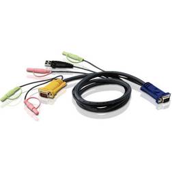 Aten KVM VGA/2x3.5mm/USB A - VGA 2x3.5mm 16.4ft