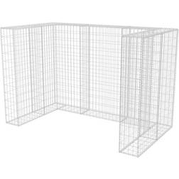 vidaXL Gabion Double Wheelie Bin