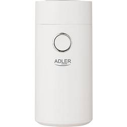 Adler AD4446-WS Molinillo Café Eléctrico Especias Capacidad 75g Cuchillas Acero Inox. Tapa Hermética 150W Blanco