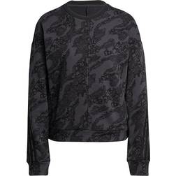 adidas Women's Sportswear Future Icons Animal Print Sweatshirt - Carbon/Black