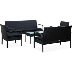 vidaXL 45791 Lounge-Set, 1 Tisch einschl. 2 Stühle & 2 Sofas