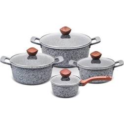 Promis Granite Cookware Set with lid 8 Parts