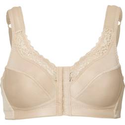 Swegmark Maj Front Fastening Soft Bra - Creme