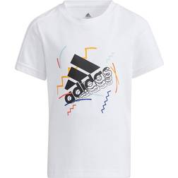 Adidas Camiseta Cotton Blanco Niño