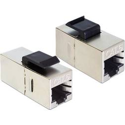 DeLock Keystone RJ45-RJ45 STP Cat6 F-F Adapter