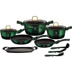 Berlinger Haus Emerald Metallic Line Cookware Set with lid 14 Parts