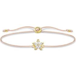 Thomas Sabo Flower Bracelet - Gold/Beige/Transparent