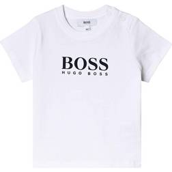 HUGO BOSS Kid's Single Jersey Logo T-shirt - White (J05P07)