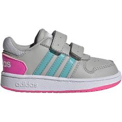 adidas Infant Hoops 2.0 - Grey Two/Mint Ton/Screaming Pink