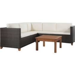 vidaXL 44108 Outdoor Lounge Set, 1 Table incl. 3 Sofas