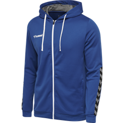 Hummel Authentic Poly Zip Hoodie Kids - True Blue