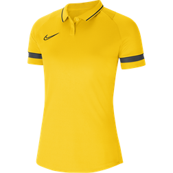 NIKE Academy 21 Polo Shirt Women - TourYellow/Black/Anthracite