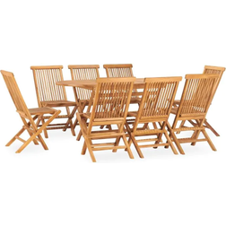 vidaXL 3059969 Juego de comedor de patio, 1 Mesa incl. 8 Sillas