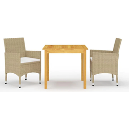 vidaXL 3067669 Essgruppe, 1 Tisch einschl. 2 Stühle