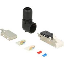 DeLock RJ45 STP Cat.6A Angled Mono Adapter