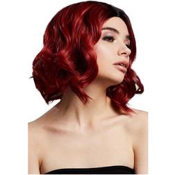 Smiffys Fever Kourtney Wig Ruby Red