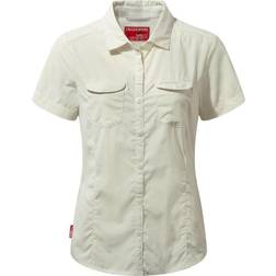 Craghoppers W Nosilife Adventure II Short Sleeves Shirt - Sea Salt