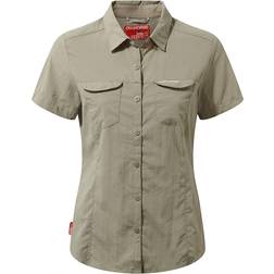 Craghoppers W Nosilife Adventure II Short Sleeves Shirt - Mushroom