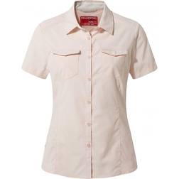 Craghoppers W Nosilife Adventure II Short Sleeves Shirt - Seashell Pink