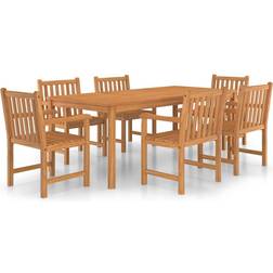 vidaXL 3059947 Set da pranzo per patio, 1 Tavolo incluso 6 Sedie