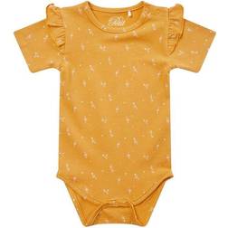 Petit by Sofie Schnoor Bodysuit S/S Dicte - Mustard w. Dots (P212606-2019)