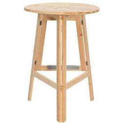 vidaXL Folding Bar Table Bar Stool 109cm