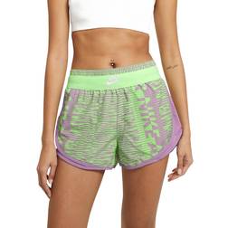 Nike Air Tempo Printed Running Shorts Women - Lime Glow/Violet Shock/Lime Glow/Black