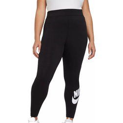 Nike Essential High-Waisted Leggings Plus Size - Black/White