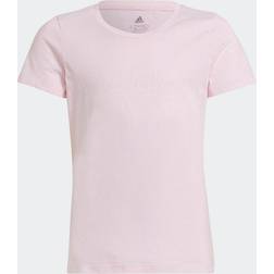adidas Girl's Essentials T-shirt - Clear Pink/White (GS0187)