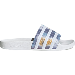adidas Adilette Slides - Cloud White/Cloud White/Sonic Ink
