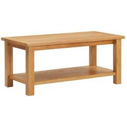 vidaXL Solid Oak Coffee Table 55x110cm