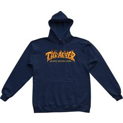 Thrasher Magazine Fire Logo Hoodie - Navy