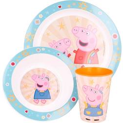 Peppa Pig Greta Gris Kid's Microwavable Set 3pcs