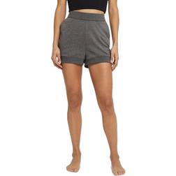 Nike French Terry Yoga Shorts Women - Black/Heather/Dark Smoke Grey