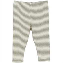 Serendipity Baby Leggings Stripe - Sage/Ecru