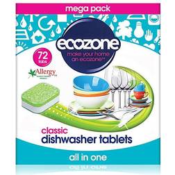 Ecozone All in One Classic Dishwasher 72 Tablets