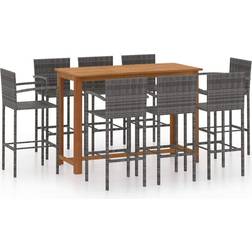 vidaXL 3068021 Bargruppe, 1 Tisch einschl. 8 Stühle
