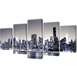 vidaXL New York Décoration Murale 200x100cm 5pcs