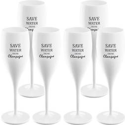 Koziol Cheers Save Water Drink Champagneglas 10cl 6st