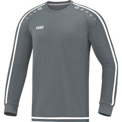 JAKO Striker 2.0 L/S Jersey Kids - Stone Grey/White