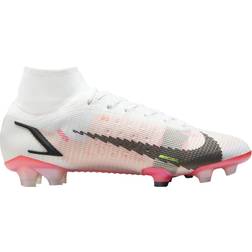 Nike Mercurial Superfly 8 Elite FG - White/Bright Crimson/Pink Blast