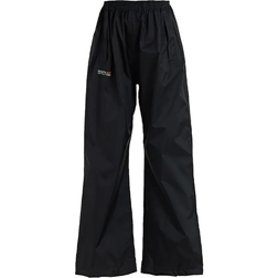 Regatta Kid's Pack It Waterproof Overtrousers - Black (RKW110-800)