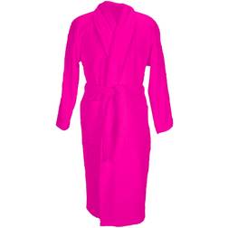 A&R Towels Bath Robe With Shawl Collar - Pink