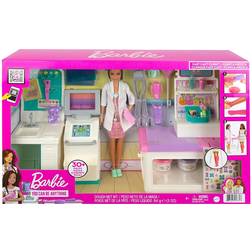 Barbie Fast Cast Clinic Playset with Brunette Doctor Doll