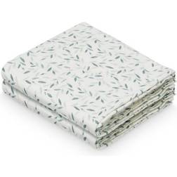 Cam Cam Copenhagen Muslin Cloth Green Leaves 2-pack