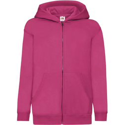 Fruit of the Loom Kid's Hooded Sweatshirt Jacket - Fuchsia