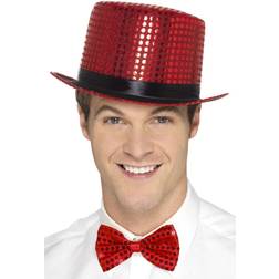 Smiffys Sequin Top Hat Red