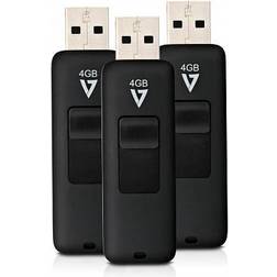 V7 Clé Usb 4gb Usb 2.0 4go Usb 2.0 Type A Noir Lecteur Usb Flash