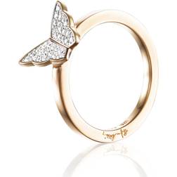 Efva Attling Little Miss Butterfly & Stars Ring - Gold/Diamonds